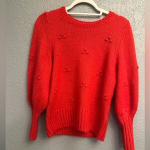 GAP Vibrant Red Crew Neck Sweater